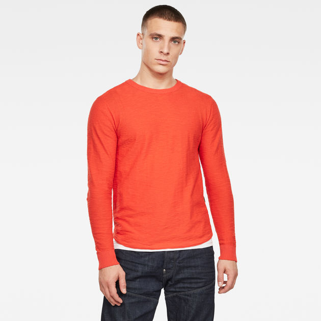 R Straight Knitted Top Red G-STAR® EE