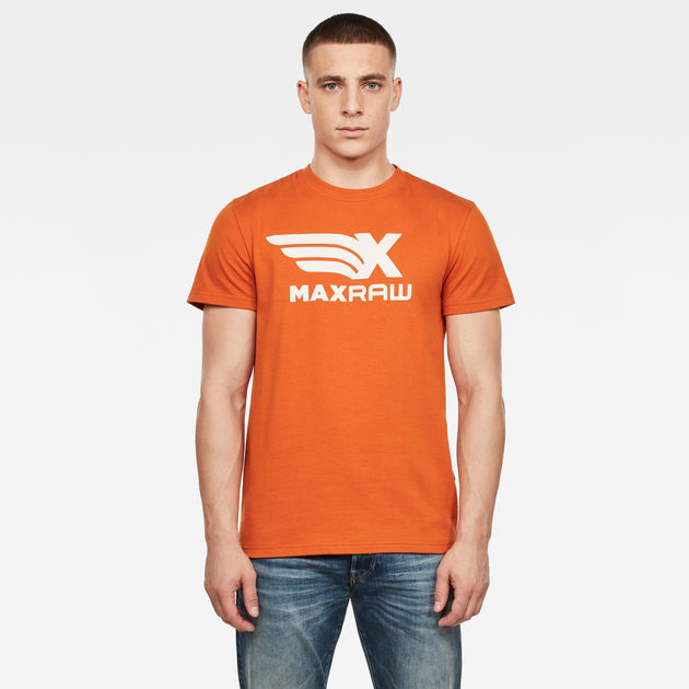 orange g star shirt