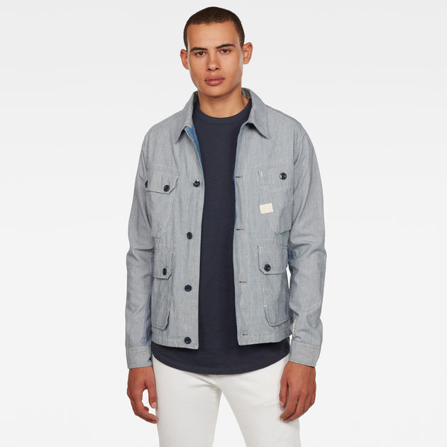 veste g star homme bleu