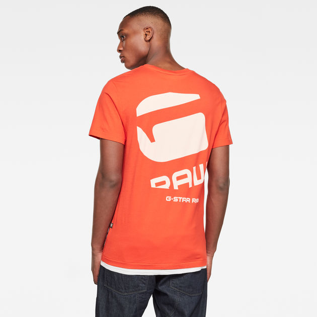 Aziatisch Menagerry verwijderen Big Logo Back GR T-Shirt | Orange | G-Star RAW®