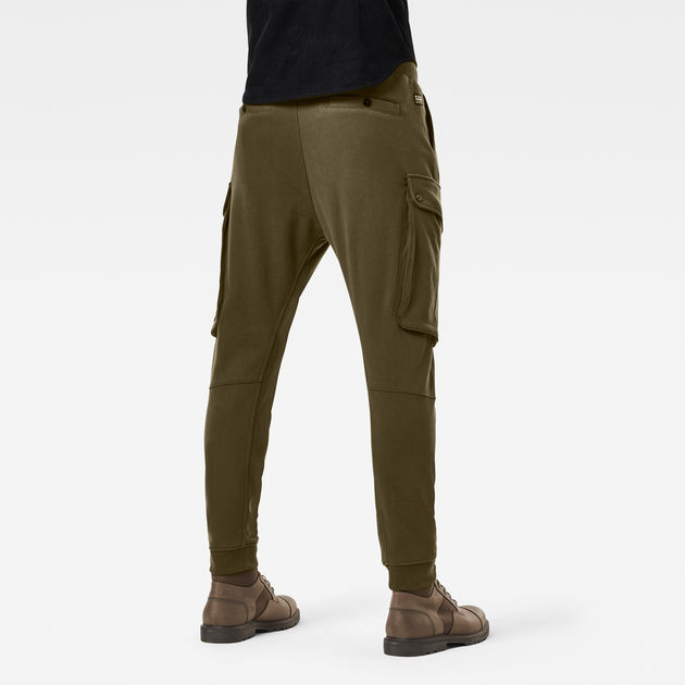 green cargo sweatpants