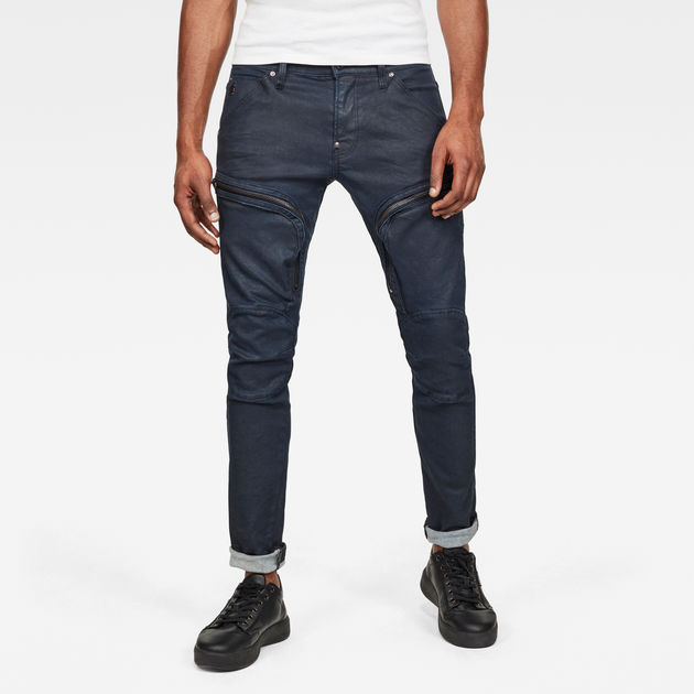 Air Defence Zip Skinny Colored Jeans | ダークブルー | G-Star RAW® JP