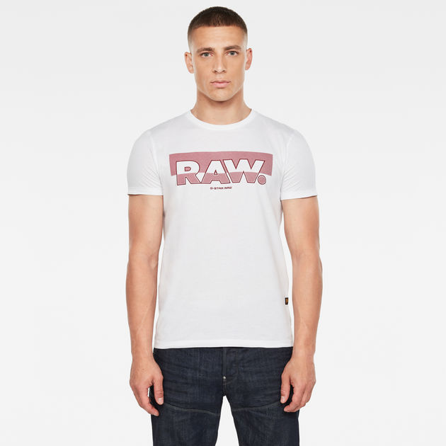 G-Star | White RAW® | T-Shirt US Slim Raw. Graphic