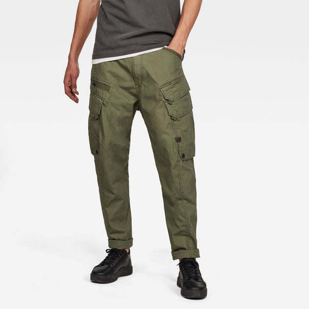 g star raw cargo pants green