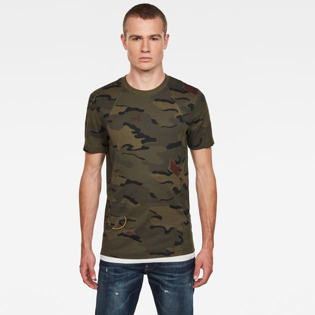 g star camo shirt