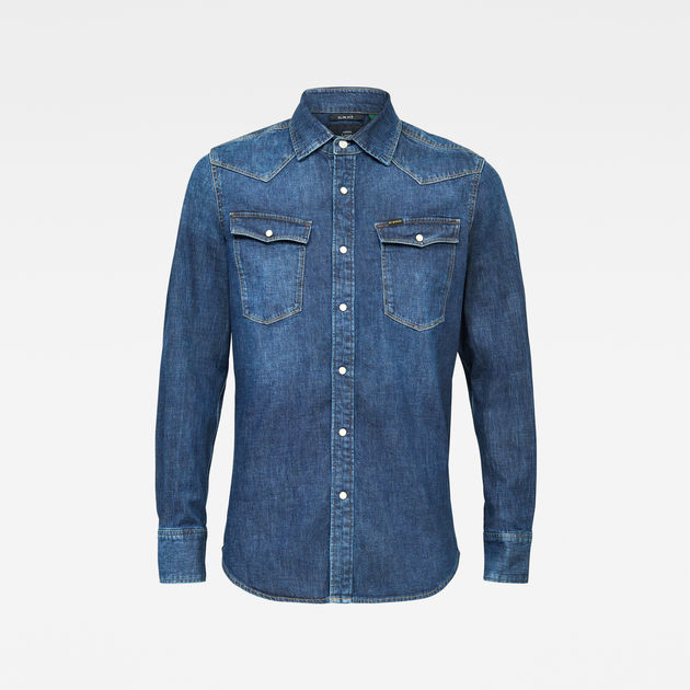 g star raw denim shirt