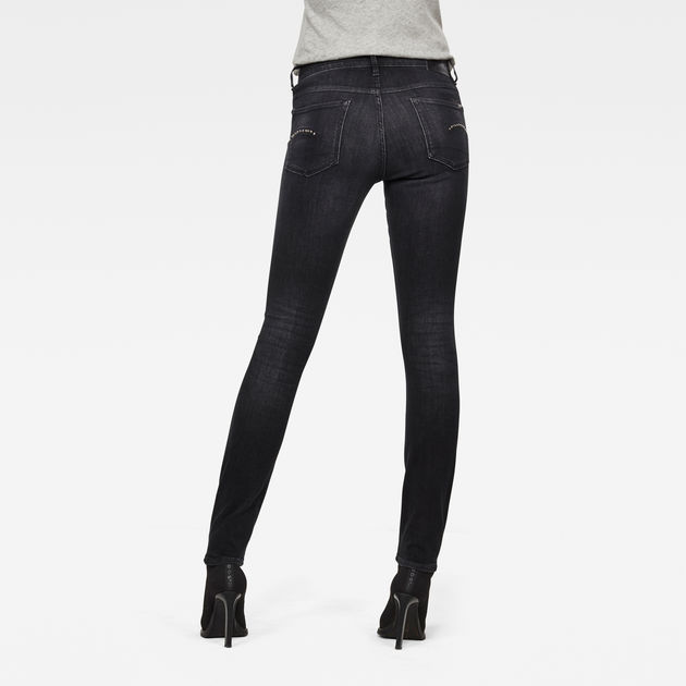 3301 studs mid skinny jeans
