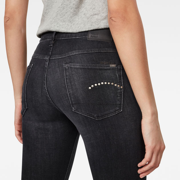 3301 studs mid skinny jeans