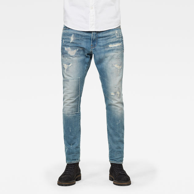 G-Star Raw D-STAQ 3D Superslim Jean para hombre en pista superelástica