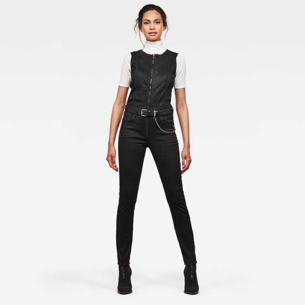 公式通販サイト - ファッション 通販 Jumpsuit 30 Type Lynn | JP G-STAR® | ブラック サロペット・オーバーオール・オールインワン