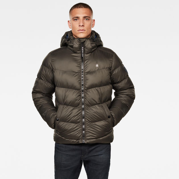 Whistler Hooded Puffer Jacket Grey G STAR CA