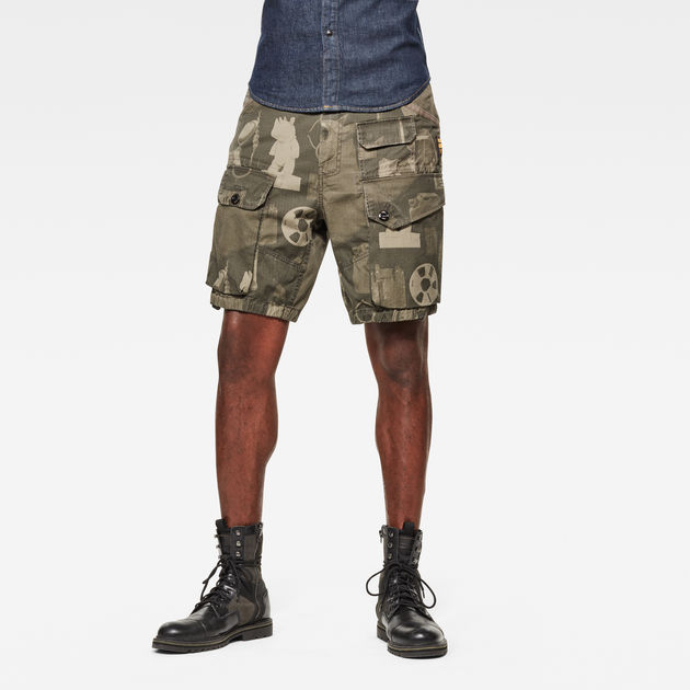 G star camouflage shorts top