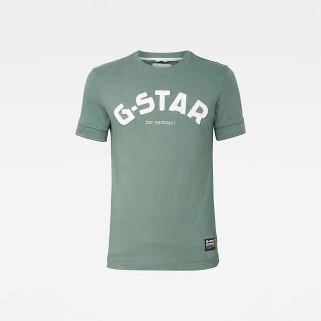 Factureerbaar Rijke man klein Felt Applique Logo Slim T-Shirt | Green | G-Star RAW®