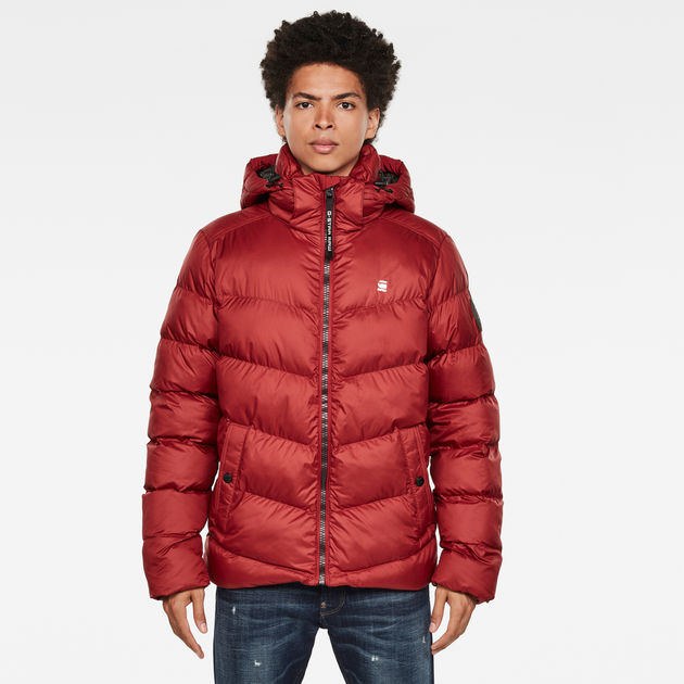 Whistler Hooded Puffer Jacket | Red | G-Star RAW®
