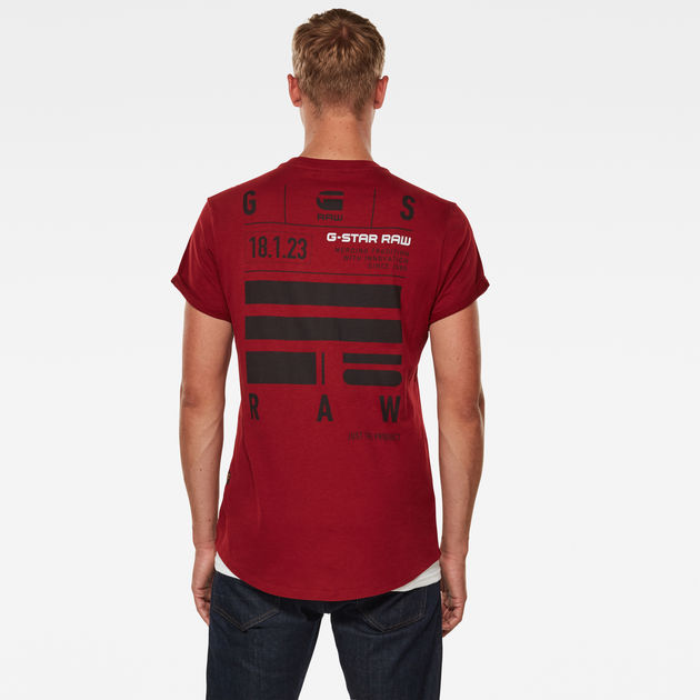 g star raw red t shirt