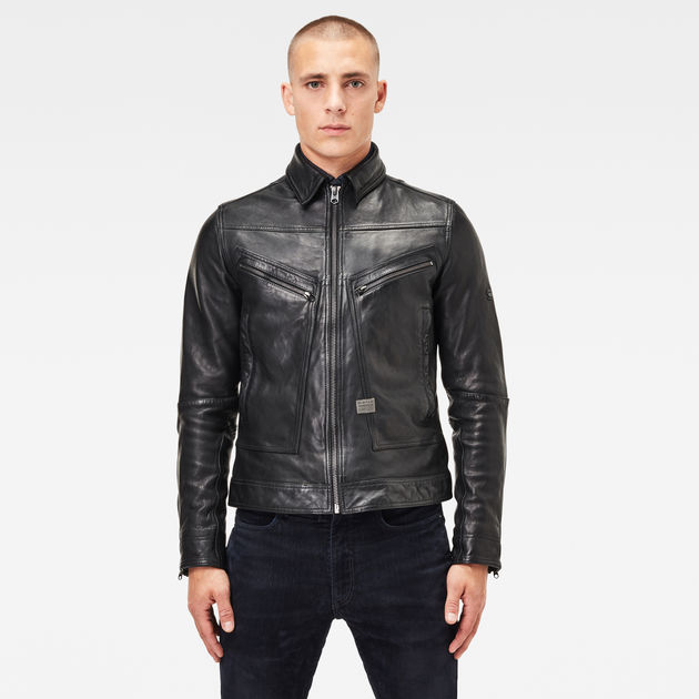 G star raw leather jacket online