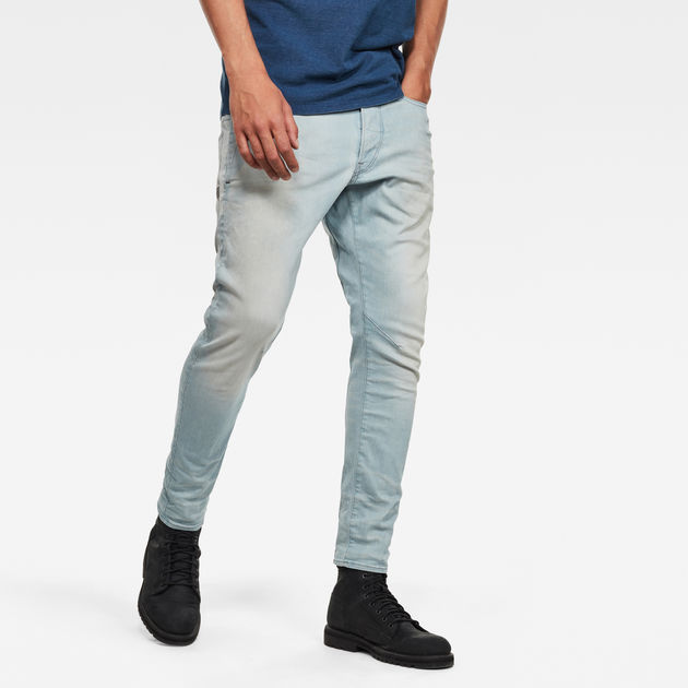 7 For All Mankind Denim D-staq 3d Slim Sun Faded Jeans for Men Mens Clothing Jeans Slim jeans 