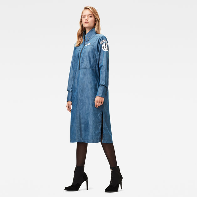 teal shirt dress