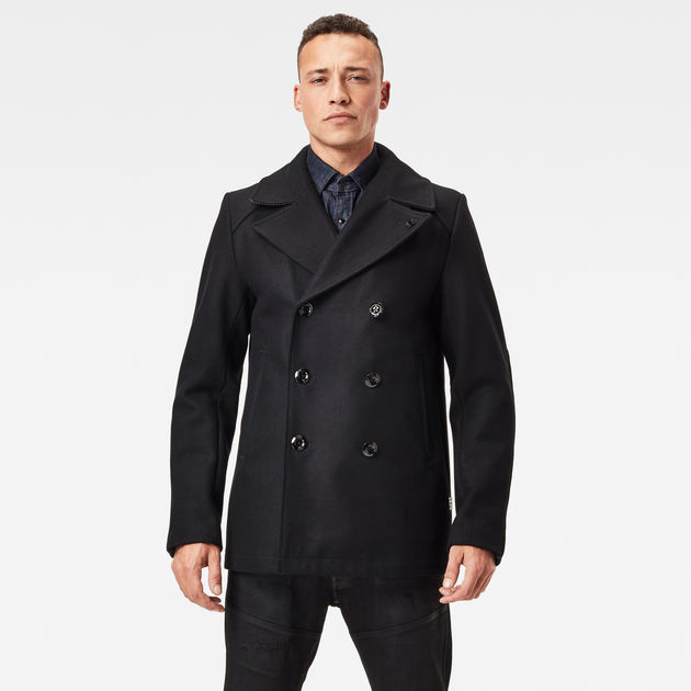 Wool Short Peacoat Black G STAR CA