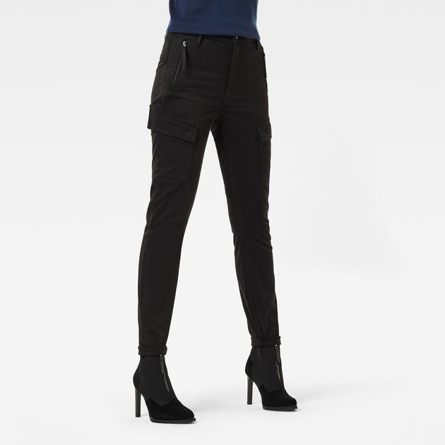 black cargo skinny pants