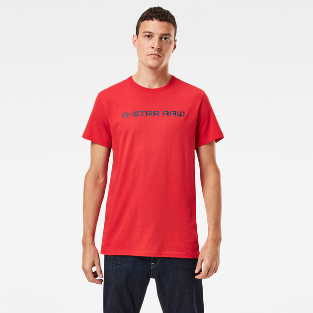 Red g star t shirt best sale