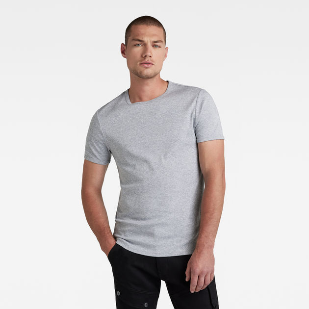 Basic T-Shirt 2-Pack | Grey Heather | G 