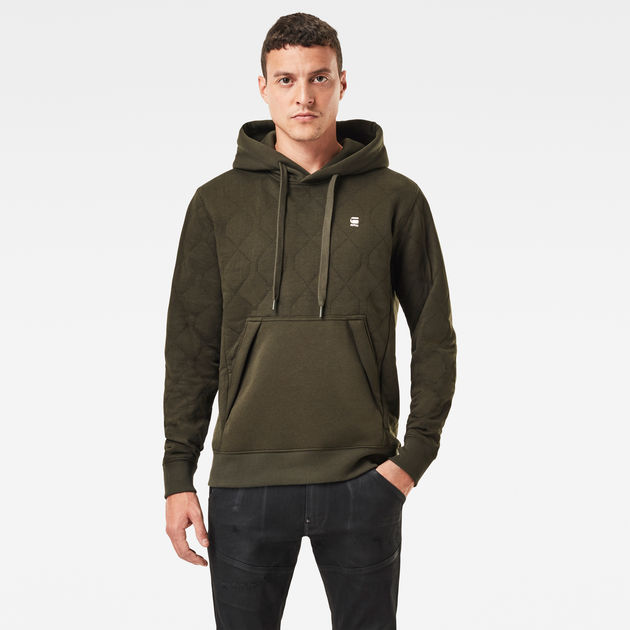Hoodie US RAW® | | Utility Grey Quilted G-Star