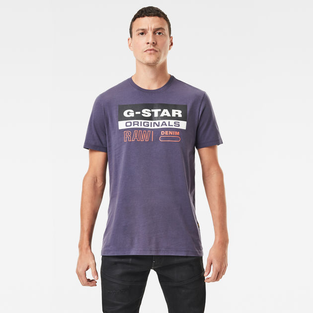 purple g star shirt