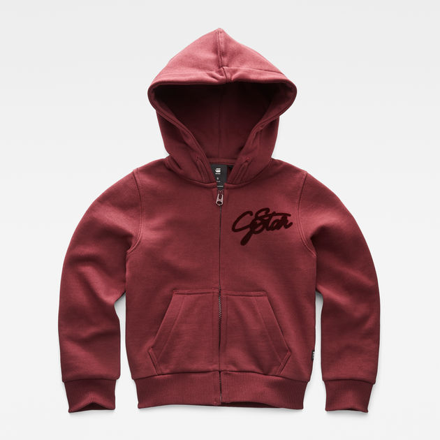 g star red hoodie