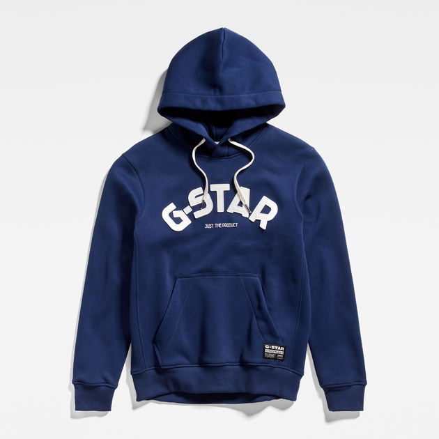 g star hoodie blue