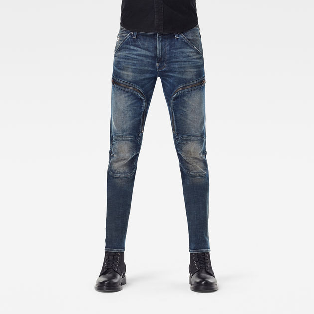 ジースターロゥ AIR DEFENCE ZIP SKINNY Air Defence Zip Skinny Jeans | Light blue | G-STAR® US