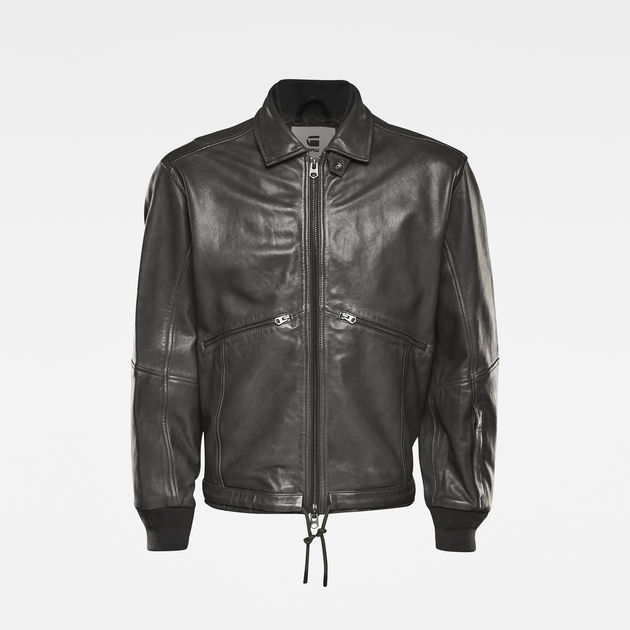 E RAF LEATHER BOMBER JACKET