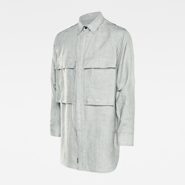 Gsrr Regular Long Shirt Grey G Star Raw