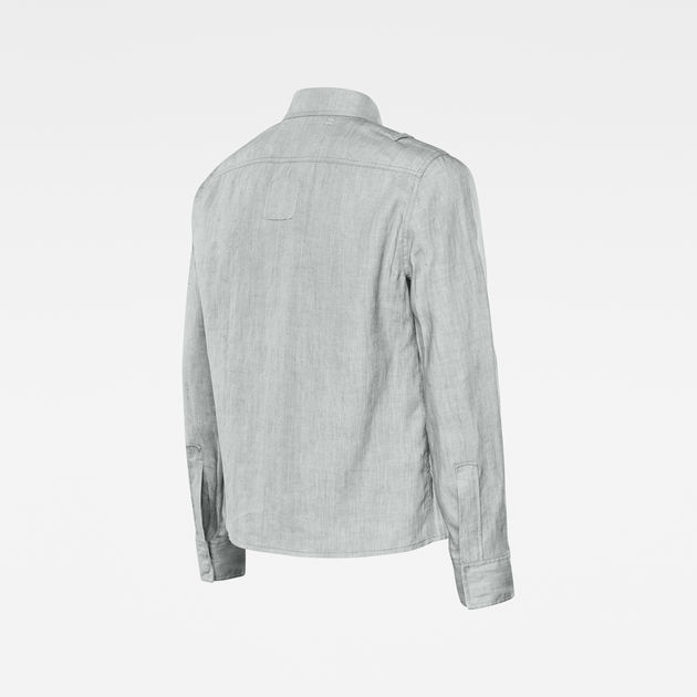 Gsrr Cropped Regular Shirt Grey G Star Raw