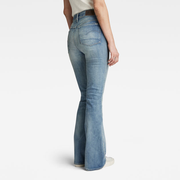 g star high flare jeans