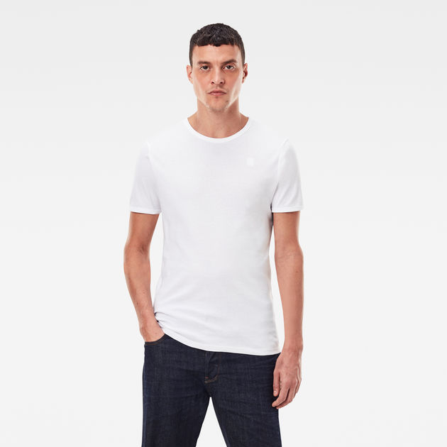 White G-Star Men's One Slim T-Shirt