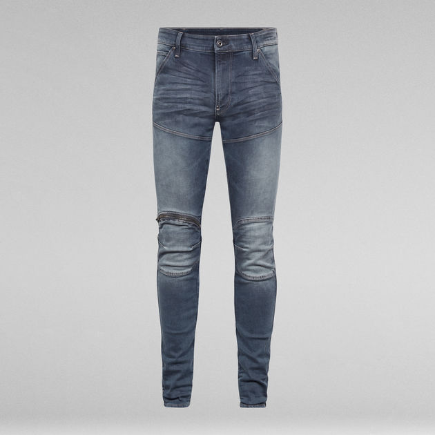 spectrum ga zo door Grens 5620 3D Zip Knee Skinny Jeans | Dark blue | G-Star RAW®