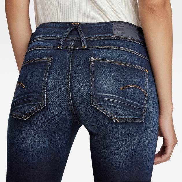 g star raw lynn mid skinny ladies jeans