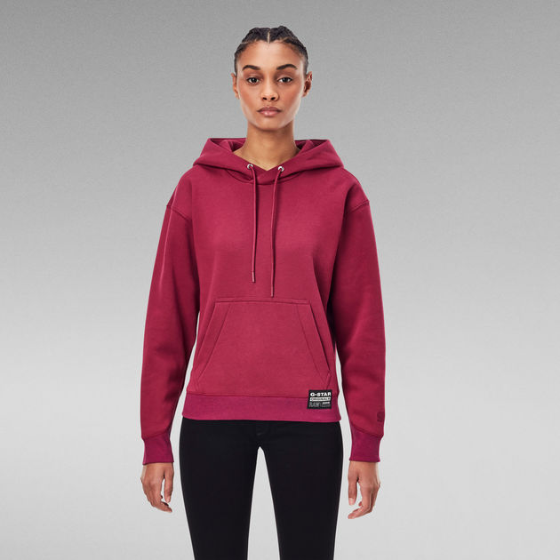 G star hoodie red discount