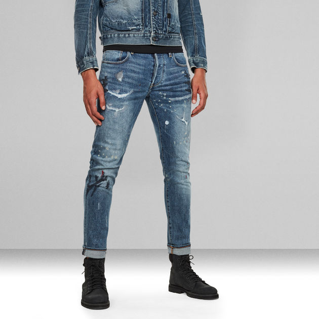 G-Star Raw - 3301 Slim Jean - Worker Blue Faded