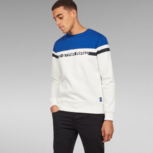 Blue G-Star Mens Graphic Sweatshirt 