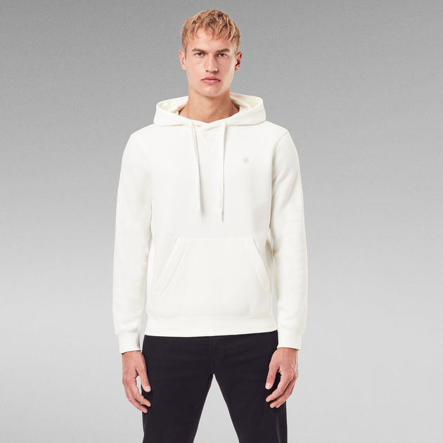 Premium Core Hoodie White G STAR NZ