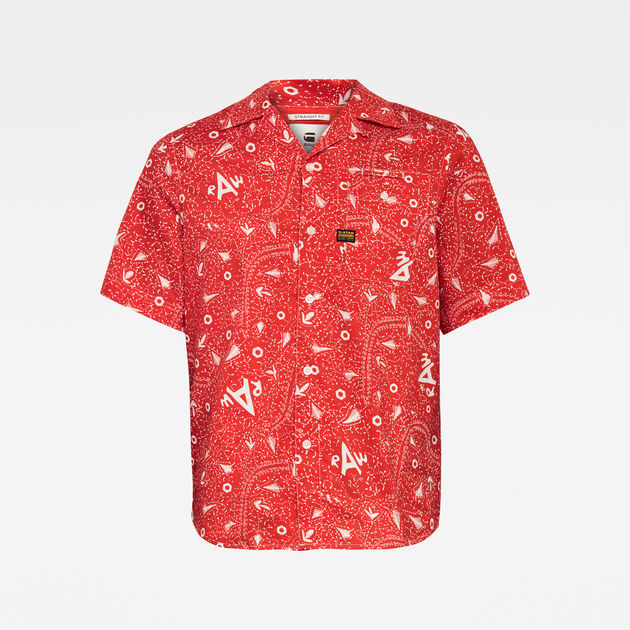 louis vuitton red button up