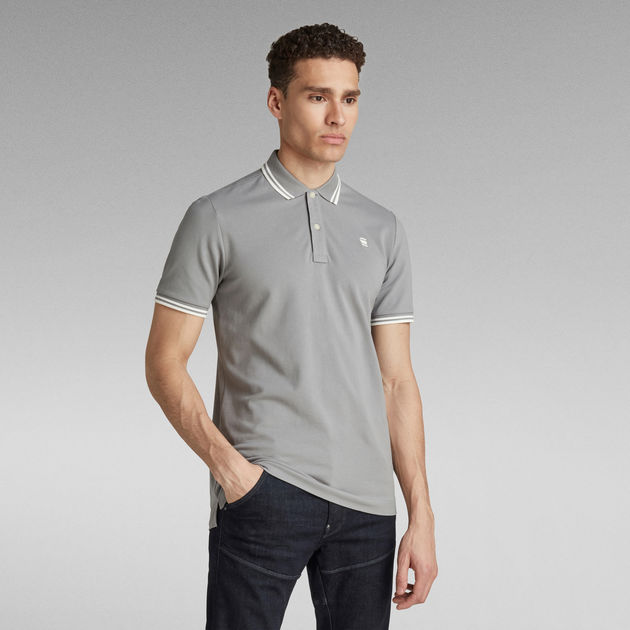Dunda Slim Stripe Polo | Grey | G-STAR® US