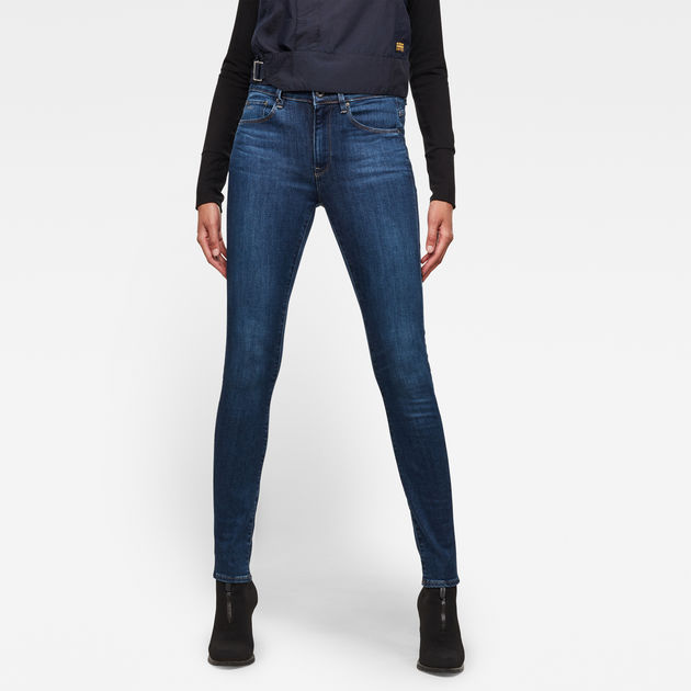 3301 High Waist Skinny Jeans | Medium blue | G-Star RAW®