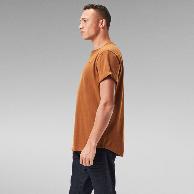 brown g star shirt