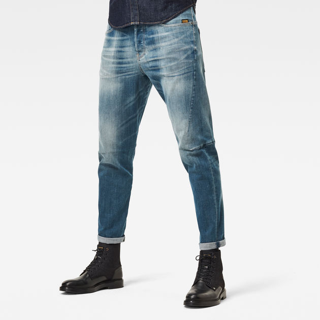 G-Star RAW Denim Scutar 3d Slim Jeans Voor in het Blauw voor heren Heren Kleding voor voor Jeans voor Tapered jeans 