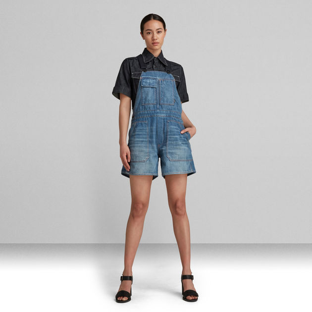 Boyfriend overalls shorts sales