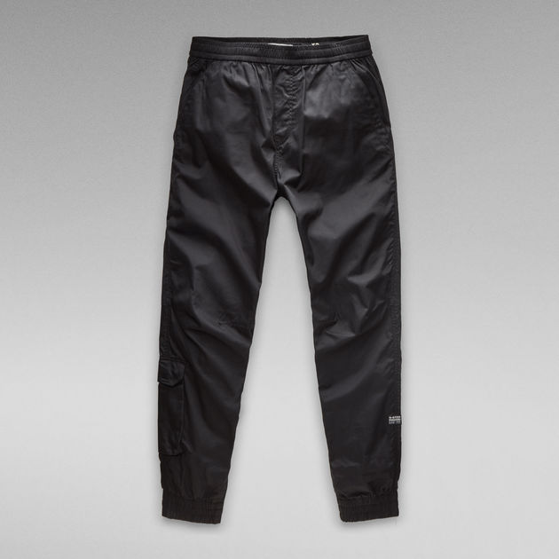 cuffed chinos black