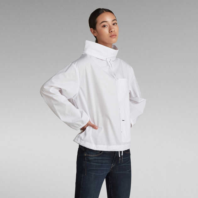 mock neck white long sleeve